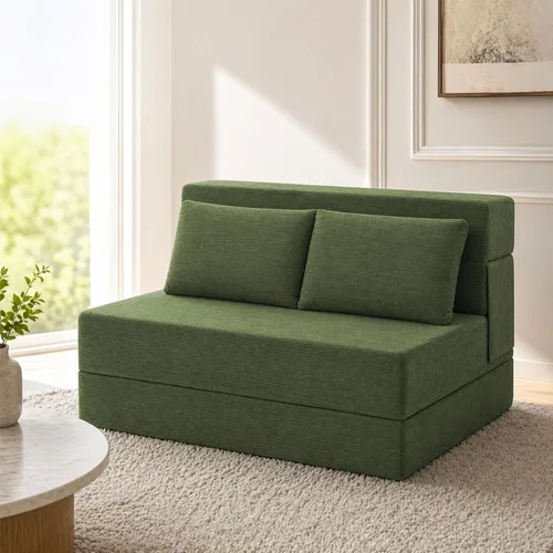 Miniatura 11 de Sofá Cama Plegable con Colchón, Sofá Cama Plegable con Funda para Silla de Cama con Almohada para Sala de Estar Oficina en Casa