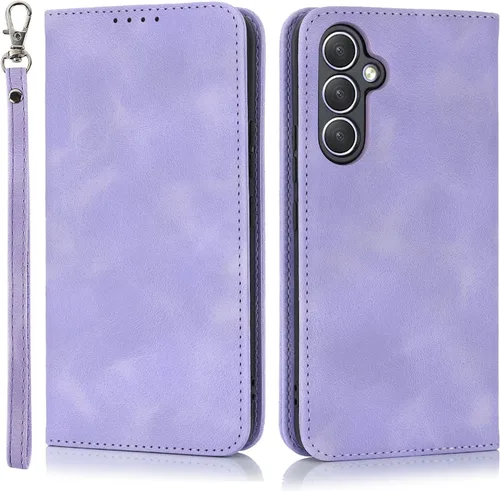 Miniatura 8 de Havaya Para Samsung Galaxy A54 5G Wallet Funda De Teléfono, Cubierta Magnética Con Titular De La Tarjeta Y Soporte - Verde Oscuro