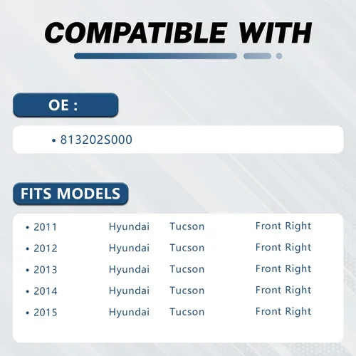 Miniatura 2 de KELOKE Actuador de Cerradura de Pestillo de Puerta Compatible con Hyundai Tucson 2011 2012 2013 2014 2015, Celda de Combustible 2016 2017. 2016-2017