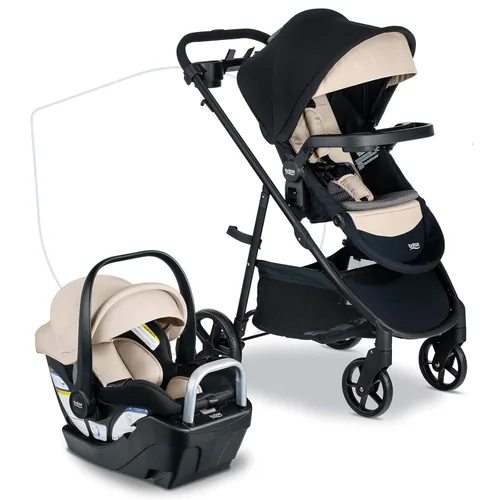 Miniatura 13 de Britax Willow Brook S+ Sistema de viaje para bebé, asiento de automóvil infantil y cochecito combinado con Base Alpine, tecnología ClickTight, Ónix