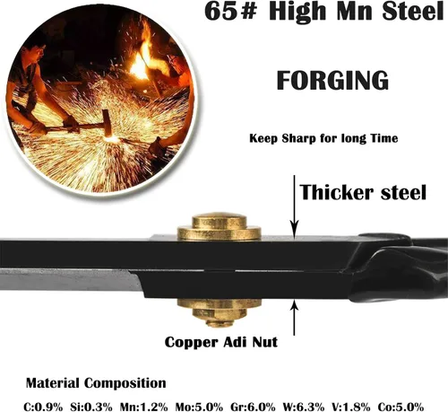 Miniatura 3 de CINKCO® Tijeras de costura profesionales de 12.0 pulgadas, resistentes de acero de aleación forjada de 65 millones, tijeras de alta calidad