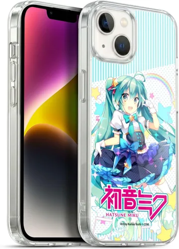 Miniatura 207 de Head Case Designs Licencia Oficial Hatsune Miku Gráficos Lindos Carcasa de Gel [Protección de Grado Militar] Compatible con Apple iPhone 7
