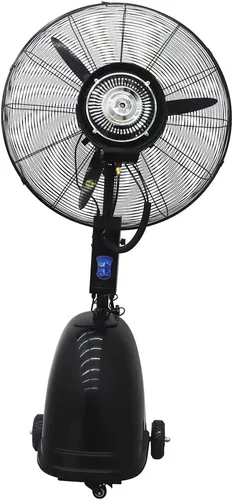 Miniatura 3 de Ventilador de nebulización de 40L Ventilador eléctrico de pulverización industrial Ventilador humidificador Ventilador de piso de pie al aire libre