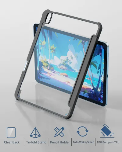 Miniatura 2 de Aoub - Estuche para iPad (A16) 11ª generación 11 pulgadas 2025, iPad 10ª generación 10.9 pulgadas 2022 con soporte para lápiz, con carcasa trasera
