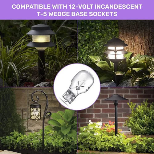 Miniatura 5 de SWEETLO Bombillas de camino T5 de 11 W – Piezas de repuesto de luces Malibu – Bombillas de jardín 918 – Reemplazo de luz de paisaje – Bombilla