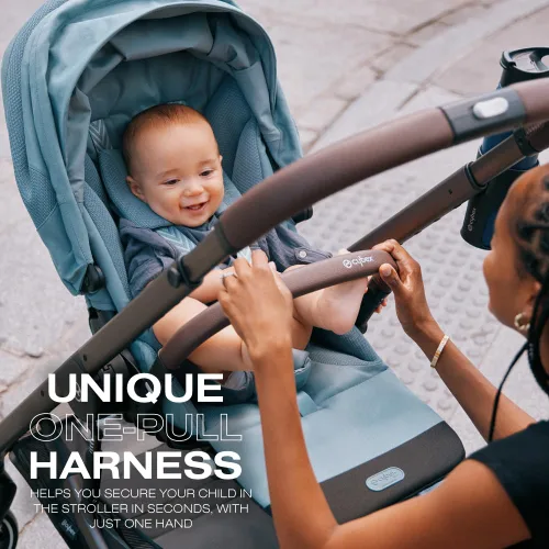 Miniatura 4 de Cybex Balios S Lux Silla de paseo para niños pequeños y bebés con asiento reversible, arnés de un solo tirón único y múltiples reclinados - Sistema