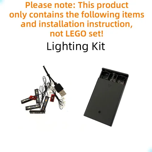 Miniatura 3 de GEAMENT Kit de luces LED compatible con Lego The Batman – Batmobile – Juego de iluminación para modelo Technic 42127 (modelo no incluido)