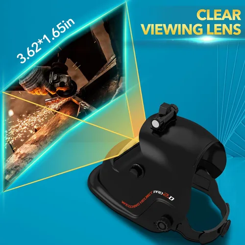 Miniatura 3 de TRQWH Casco de Soldadura con Luz de Color Verdadero Oscurecimiento Automático Cascos de Soldadura para Hombres Alimentado por Energía Solar Capucha