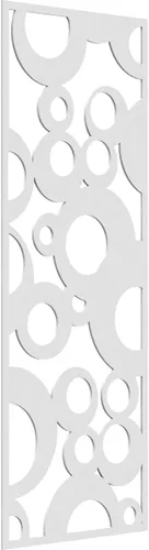 Miniatura 196 de Farwell Paneles de pared decorativos de madera con calado, 13 3/8 pulgadas de ancho x 34 3/8 pulgadas de alto x 1/4 de alto, roble rojo rojo