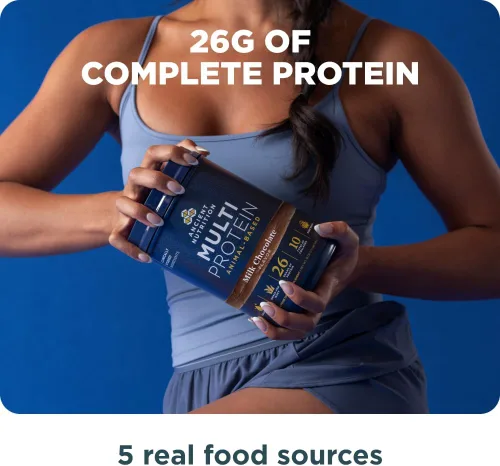 Miniatura 6 de Ancient Nutrition Polvo a base de animales multiproteínas, 0.86 onzas de proteína, suero alimentado con hierba, caldo de huesos, péptidos