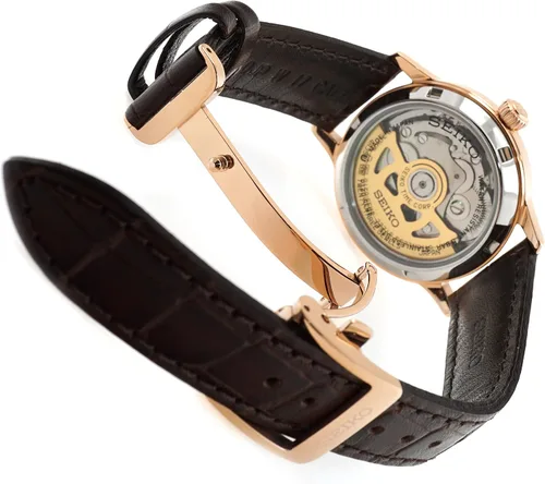 Miniatura 3 de SEIKO PRESAGE Automatic Ladies Cocktail 'Bellini' Rose Gold Watch SRP852J1