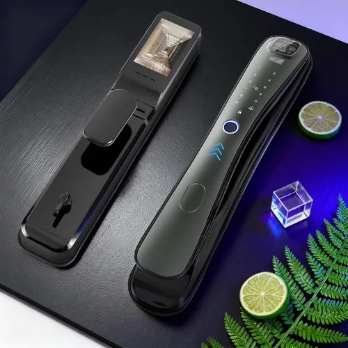 Miniatura 9 de EIYSIE Cerradura inteligente con cámara y timbre de video, cerradura de puerta de entrada sin llave 8 en 1 con teclado, cerrojo inteligente
