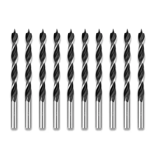 Miniatura 22 de Brocas helicoidales HSS M35 de 13/64 pulgadas, acero de alta velocidad, paquete de 10, adecuadas para aceros, hierro fundido, acero inoxidable