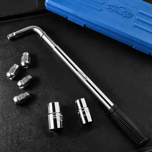 Miniatura 4 de EPAuto Llave de cruceta telescópica, llave para rueda con cuencas de CR-V (17/19, 21/22mm)