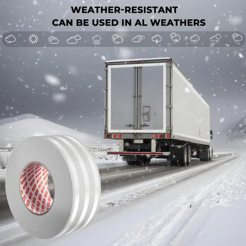 Miniatura 8 de SWRT Cinta reflectante de 2 pulgadas x 30 pies para exteriores, impermeable, DOT-C2, resistente a la decoloración, cinta reflectante blanca, cinta