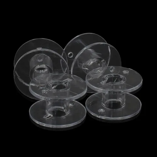 Miniatura 3 de Coufce Paquete de 50 bobinas de plástico transparente para máquina de coser, clase 15, compatibles con máquinas Brother Singer Janome Kenmore