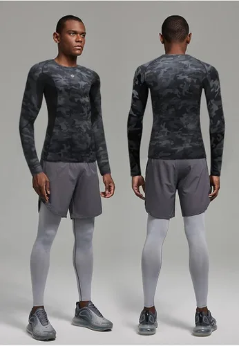 Miniatura 2 de Milin Naco ropa interior de manga larga fresca seca con compresión para hombre paquete de 3