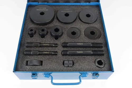 Miniatura 2 de TEMCo TH0370 Juego de herramientas de troqueles de hoyuelos 8 piezas: 1/2" 3/4" 1" 1-1/4" 1-1/2" 1-3/4" 2" 2-1/2