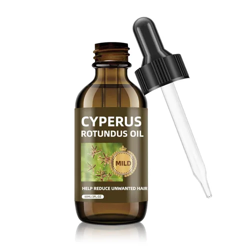 Aceite Cyperus Rotundus para depilación: reduce el crecimiento no deseado del cabello, ralentiza el nuevo crecimiento, hidrata la piel y reduce los
