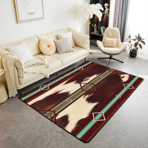 Miniatura 14 de jejeloiu Lindos tapetes de perezoso para sala de estar, 4 x 5 pies, diseño de animales kawaii, juego de alfombras decorativas para interiores