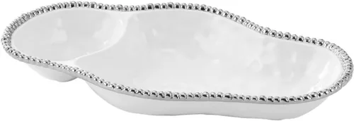 Miniatura 7 de Pampa Bay Bandeja de porcelana de 2 secciones (dorado)