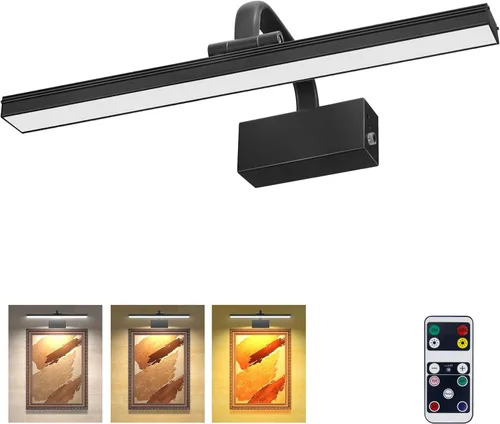 Miniatura 23 de RAIFOOLLY Luz de imagen, luces de imagen para pared inalámbricas, luces de imagen de 16 pulgadas con temporizador y regulable, luces de pared a