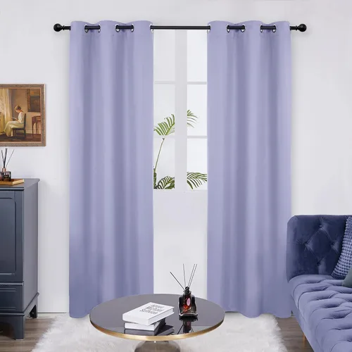 Miniatura 81 de Deconovo Cortina opaca, para oscurecer la habitación Gris claro
