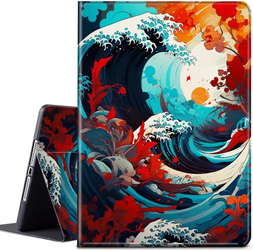 Miniatura 36 de Funda para tablet Kindle Fire 7 2019/2017 lanzamiento 9ª/7ª generación 7 pulgadas, ligera, protectora de piel sintética, cubierta inteligente