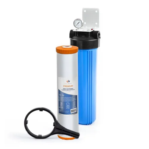 Miniatura 49 de Aquaboon 10x4.5 Carcasa para filtro de agua para toda la casa Filtro de agua certificado NSF para sistema de filtración con medidor y liberación