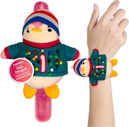 Miniatura 7 de Countables Lindo cojín de muñeca de pingüino para costura, pulseras a presión para alfileres y agujas, suministros y accesorios de costura, soporte