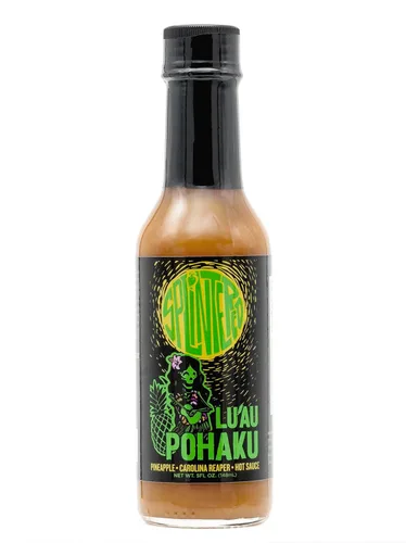 Lu'au Pohaku - Salsa picante de piña – 1er lugar 2025 Premios Scovie – Carolina Reaper Heat con sabor tropical – Lote pequeño, 5 onzas por