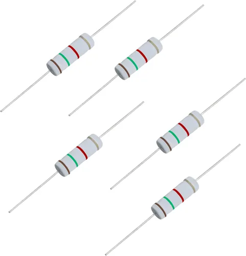 Miniatura 27 de Resistencia de película de óxido metálico de 1K Ohm, ± 5% de tolerancia de alta precisión de 5 vatios para circuito electrónico, resistencia