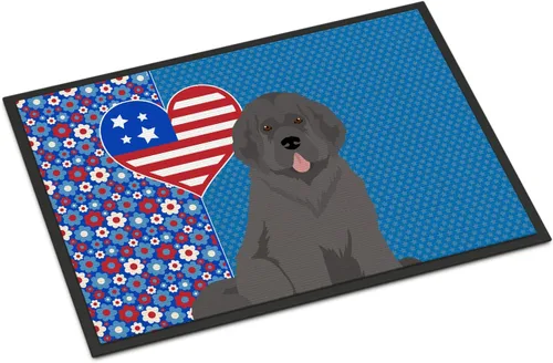 Miniatura 47 de Caroline's Treasures WDK5119JMAT Airedale Terrier USA - Tapete para interiores o exteriores, 24 x 36 pulgadas, tapete para puerta delantera
