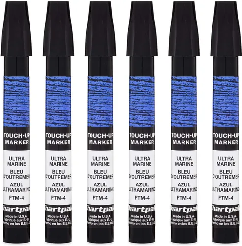 Miniatura 26 de AD Marker Chartpak - Marcadores de retoque de marco de madera, Tri-Nib, juego de 9 colores de veta de madera, 1 cada uno (FTM9)