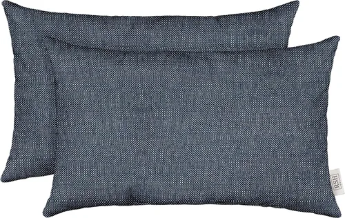 Miniatura 45 de RSH DECOR: Sunbrella - Juego de 4 almohadas lumbares, 20 x 12 pulgadas, tela de rendimiento resistente al agua y a la decoloración, fundas