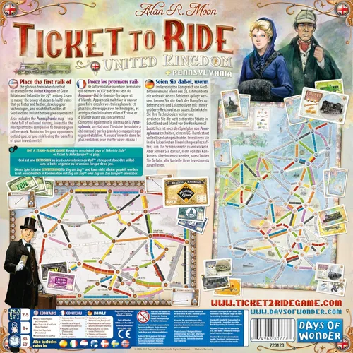 Miniatura 3 de Ticket To Ride Colección mapas volumen 5: juego de mesa Reino Unido