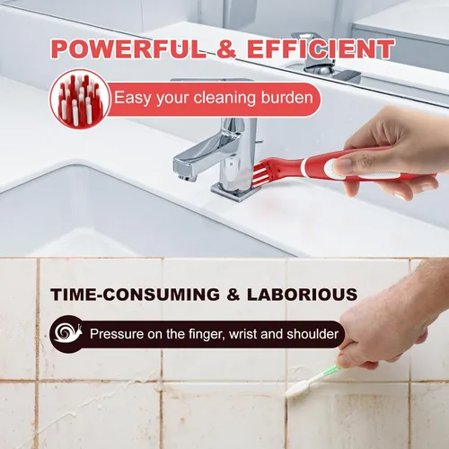 Miniatura 4 de SOARING Cepillo de limpieza eléctrico recargable con cabezales de cepillo múltiples 4 en 1, cepillo motorizado inalámbrico para interiores y hogar