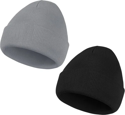 Miniatura 64 de American Trends Gorro para hombre y mujer, gorro de punto suave y lindo con diseño de calavera
