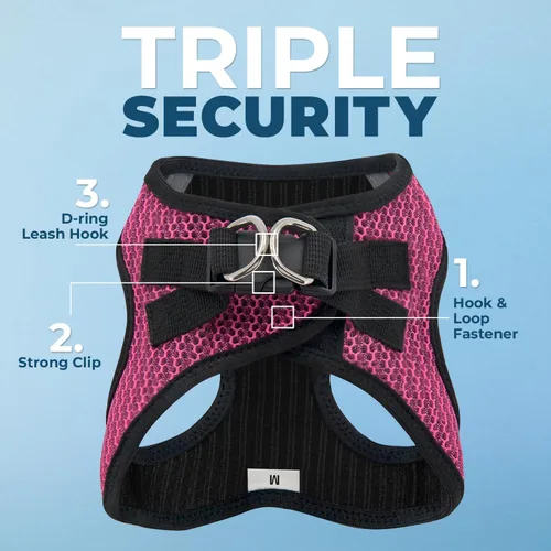 Miniatura 207 de Best Pet Supplies Voyager Step-in Air - Arnés para mascotas, malla para todo tipo de clima, reflectante, arnés sin tirón para perros y gatos - Arnés