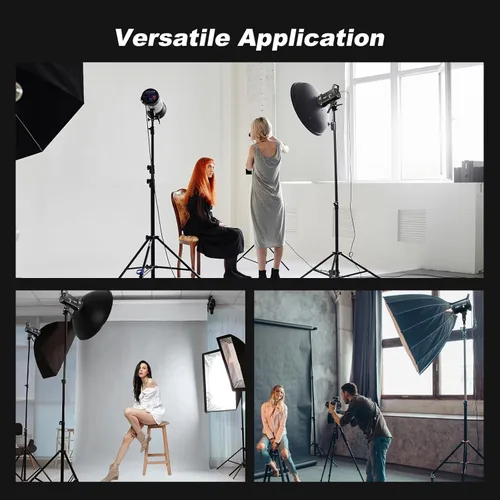 Miniatura 7 de Godox Paquete de 2 kits de iluminación LED COB profesional SL100Bi, kit de luz continua bicolor con 2 soportes de luz, 2 cajas de luz, 1 reflector 5