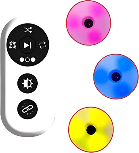 Luz de entrenamiento de reacción, kit de entrenamiento de reacción ágil con control remoto, 4 modos de entrenamiento, 4 colores de luz, mejora el