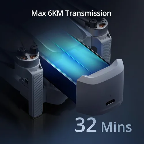 Miniatura 5 de Potensic ATOM Dron GPS de 3 ejes con cardán, 4K, menos de 249g, 32 minutos de vuelo, transmisión de largo alcance de 6KM, seguimiento visual