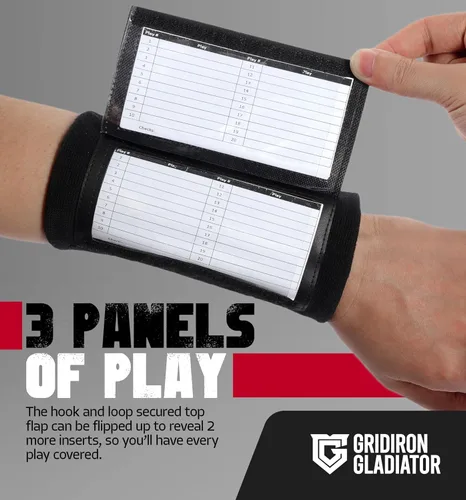 Miniatura 4 de Gridiron Gladiator - Muñequeras de juego para jóvenes y adultos - Bandas de brazo de entrenador de muñeca - Pulsera QB - Pulseras de sóftbol