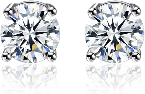 Miniatura 5 de Aretes de plata de ley 925 con circonita cúbica para mujeres y hombres, juego de aretes de perlas cultivadas en agua dulce natural, hipoalergénicos
