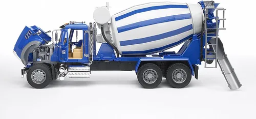 Miniatura 7 de Camión Mack mezclador de cemento y granito marca Bruder