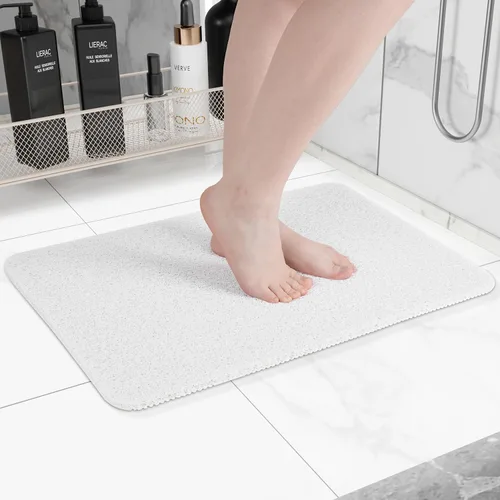 Miniatura 59 de Hargiis - Tapete antideslizante de secado rápido para bañera, piso, baño, ducha, cocina, hogar, hotel (color blanco, 24 x 24 pulgadas)