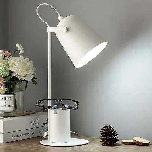 Miniatura 9 de WLHONG Lámpara de escritorio LED, lámparas de mesa modernas, 3 modos de color, luz de lectura que cuida los ojos, luz de escritorio con cuello