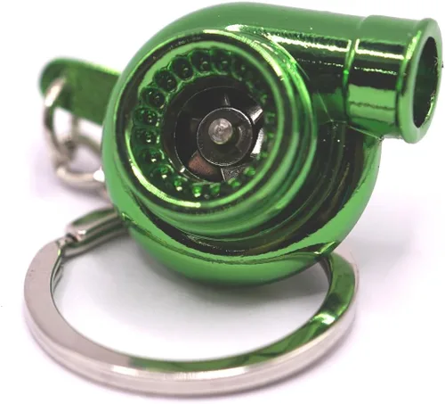 Miniatura 8 de GT/ Rotors Turbo llavero de metal giratorio turbocompresor automotriz mini pieza de coche llavero llavero