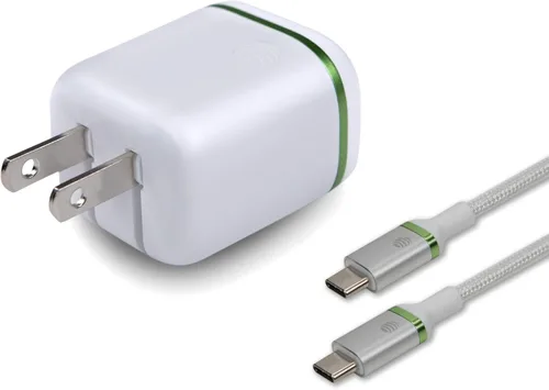 Miniatura 8 de AT&T Cargador de pared USB-C Adaptador de corriente de carga rápida, puntas plegables para viajes, compatible con iPhone, iPad, Samsung Galaxy 20W