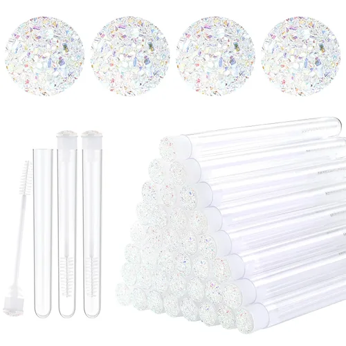 Miniatura 8 de Dming - 20 unidades de cepillo para pestañas, herramienta de maquillaje, suministros para extensiones de pestañas, cepillo de limpieza, rímel